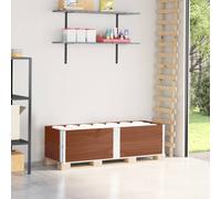 vidaXL Colliers de palette 2 pcs marron 150x50 cm bois de pin solide