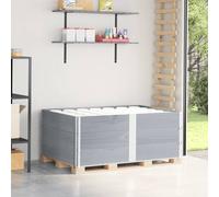 vidaXL Colliers de palette 3 pcs gris 150x100 cm bois de pin solide