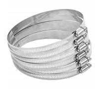 vidaXL Colliers de serrage pour tuyau 91-140 mm acier inoxydable 304, 6 pièces