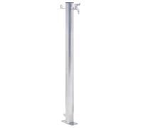 vidaXL Colonne à eau de jardin 60 cm acier inoxydable rond