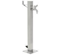 vidaXL Colonne à eau de jardin carrée 45454 Acier inoxydable 65 cm