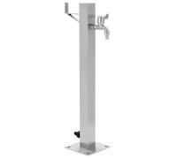 vidaXL Colonne à eau de jardin carrée 45454 Acier inoxydable 65 cm