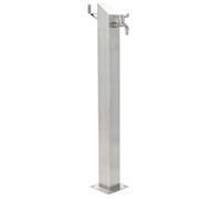 vidaXL Colonne à eau de jardin carrée Acier inoxydable 95 cm 45453