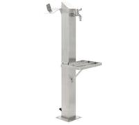 vidaXL Colonne à eau de jardin carrée Acier inoxydable 95 cm 45455