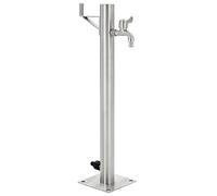 vidaXL Colonne à eau de jardin ronde – Acier inoxydable 65 cm – Système d'arrosage