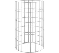 vidaXL Colonne de gabion Rond Acier galvanisé Ø30x50 cm