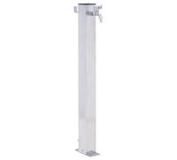 Colonne à eau de jardin 60 cm acier inoxydable carré
