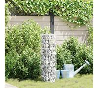 vidaXL Colonne Gabion avec Robinet d'Eau 100x25x25 cm Acier Inoxydable 304