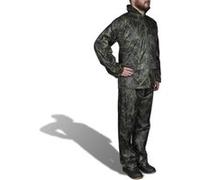vidaXL Combinaison de pluie avec capuche 2 pièces Bleu marine L