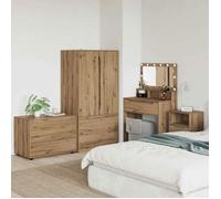 VIDAXL Commode 1 tiroir chêne artisanal 80 x 48 x 57 cm - Bois d'ingénierie style scandinave