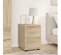 vidaXL Armoire de Rangement Chêne Sonoma 40 x 48 x 57 cm, Rangement de Chambre, Cabinet Minimaliste rectangulaire, Design réglable en Hauteur, Durable, tiroirs spacieux, mobilier Fonctionnel