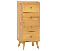 Vidaxl Commode 40x30x100 Cm Bois Massif De Teck Marron