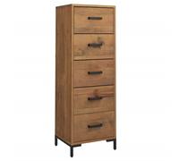 Vidaxl Commode 42x35x110 Cm Bois De Pin Massif Recyclé Marron