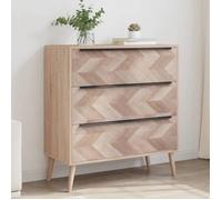 vidaXL Commode, Armoire avec 3 Tiroirs et Pieds, Meuble de Rangement, Organisateur de Salon Salle de Séjour, Chêne Sonoma 377414