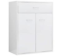Buffet - vidaXL - 800717 - Blanc brillant - 2 portes - 60x30x75 cm