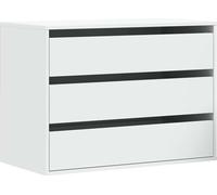 vidaXL Commode blanche 80x41x58 cm Bois composite