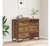 Commode - vidaXL - 6 tiroirs - Bois d'ingénierie - Style industriel