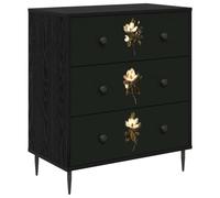 vidaXL Commode Bremen Impression de Magnolia 66 x 36,5 x 76 cm, Commode rectangulaire Moderne, Solution de Rangement stylée pour Chambre et Salon, Organisateur en Bois
