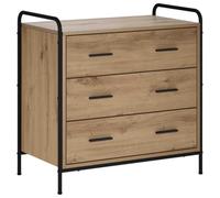 vidaXL Commode chêne Artisan 70 x 39,5 x 71 cm Bois d'ingénierie