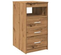 Vidaxl Commode Chêne Artisanal 40x50x76 Cm Bois D'ingénierie Marron