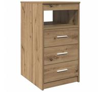 Vidaxl Commode Chêne Artisanal 40x50x76 Cm Bois D'ingénierie Marron