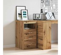 Vidaxl Commode Chêne Artisanal 40x50x76 Cm Bois D'ingénierie Marron