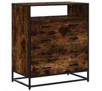 vidaXL Commode Chêne fumé – 4 tiroirs – 70 x 41 x 83,5 cm – Style industriel