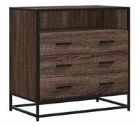 vidaXL Commode chêne Marron 70x41x70 cm Bois d'ingénierie, Coffre, Commode, Armoire avec tiroirs, coffres, commodes, Armoire de Rangement