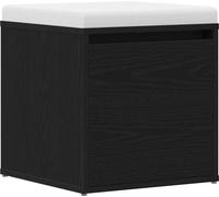 vidaXL Commode Chêne noir 40,5 x 40 x 40 cm Bois composite