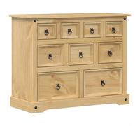 vidaXL Commode Corona 101x45x82 cm en bois massif de pin à tiroirs