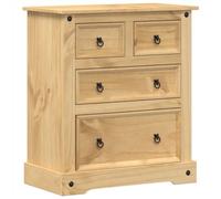 Vidaxl Commode Corona 80x43x91 Cm Bois Massif De Pin Marron