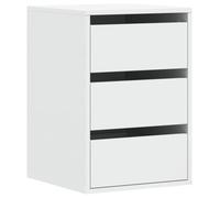 vidaXL Commode d'angle 852834 à tiroirs – Bois d'ingénierie blanc 40x41x58 cm