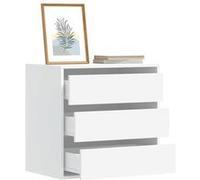 vidaXL Commode d'angle blanc 60x41x58 cm bois d'ingénierie