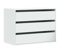 Vidaxl Commode D'angle Blanc 80x41x58 Cm Bois D'ingénierie Blanc