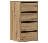 vidaXL Commode d'angle Chêne artisanal 40x41x76 cm Bois d'ingénierie à tiroirs