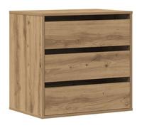 vidaXL Commode d'angle à tiroirs chêne artisanal 60x41x58 cm Bois d'ingénierie Marron