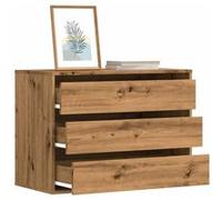 vidaXL Commode d'angle chêne artisanal à tiroirs 80x41x58 cm bois d'ingénierie 852860