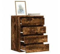 Vidaxl Commode D'angle Chêne Fumé 60x41x76 Cm Bois D'ingénierie Marron