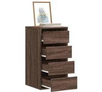 Vidaxl Commode D'angle Chêne Marron 40x41x76 Cm Bois D'ingénierie Marron