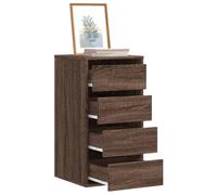 Vidaxl Commode D'angle Chêne Marron 40x41x76 Cm Bois D'ingénierie Marron