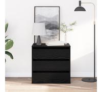 Vidaxl Commode D'angle Chêne Noir 60x41x58 Cm Bois D'ingénierie
