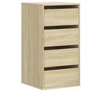 vidaXL Commode d'angle chêne Sonoma 40x41x76 cm Bois d'ingénierie, Commode à tiroirs, classeur, Armoire à tiroirs, Armoire de Rangement, Buffet