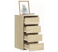 vidaXL Commode d'angle chêne Sonoma à tiroirs 40x41x76 cm bois d'ingénierie 852863