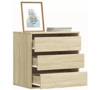 vidaXL Commode d'angle chêne sonoma 60x41x58 cm bois d'ingénierie Marron
