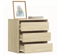 vidaXL Commode d'angle chêne Sonoma, 60x41x58 cm, bois d'ingénierie, Marron