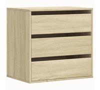 vidaXL Commode d'angle chêne Sonoma 60x41x58 cm Bois d'ingénierie, Commode à tiroirs, classeur, Armoire à tiroirs, Armoire de Rangement, Buffet