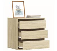 Vidaxl Commode D'angle Chêne Sonoma 60x41x58 Cm Bois D'ingénierie Marron