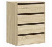 vidaXL Commode d'angle Chêne Sonoma – Bois d'ingénierie 60x41x76 cm, Marron