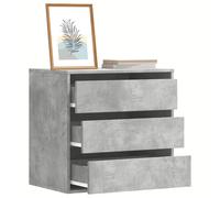 Vidaxl Commode D'angle Gris Béton 60x41x58 Cm Bois D'ingénierie Marron