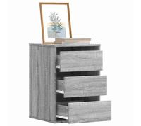 vidaXL Commode d'angle sonoma gris 40x41x58 cm bois d'ingénierie